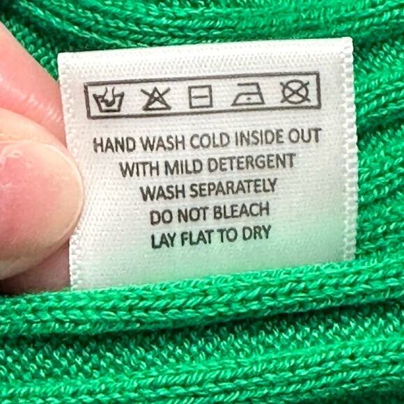 NWT | Bobi Black Los Angeles | Slanted Ribbed Tank Top | Green | XS - Picture 9 of 9